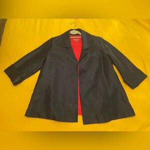 Chico's Navy Blazer with Red Tank Top